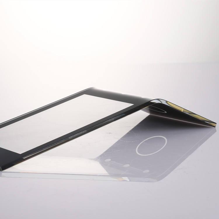 Curved Chemical Strengthened tempered touch glass panel for display