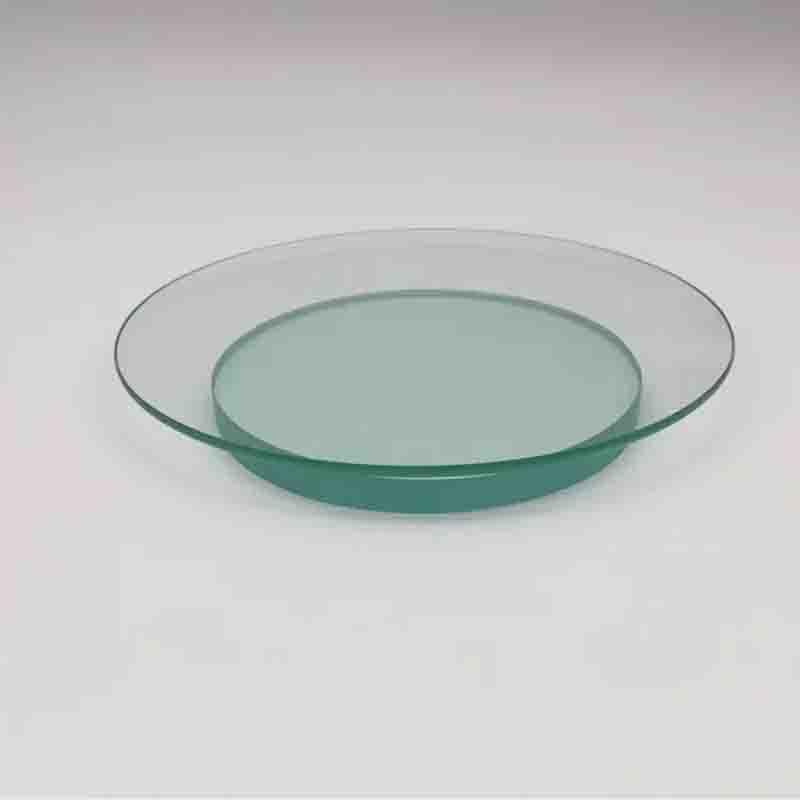 Tempered clear circle glass for lighting
