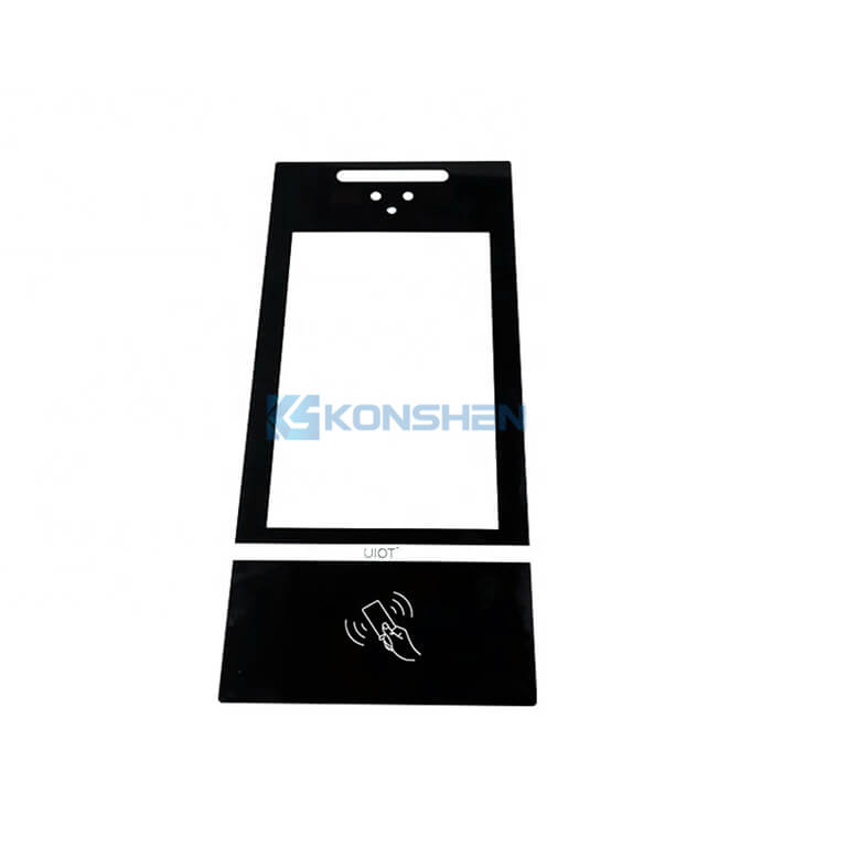 Manufacturing Processing AG Glass Silk Printing 2mm Tempered Glass Panel For Touch Control Access Card