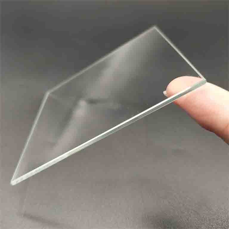2mm 3mm 4mm 5mm thickness 86*86mm size without print tempered low iron ultra clear switch glass with polished edge