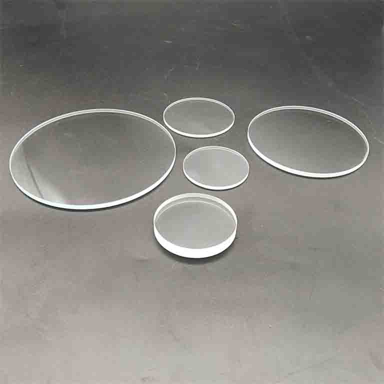 Premium quality 0.2-10mm thickness instrument glass tempered round glass