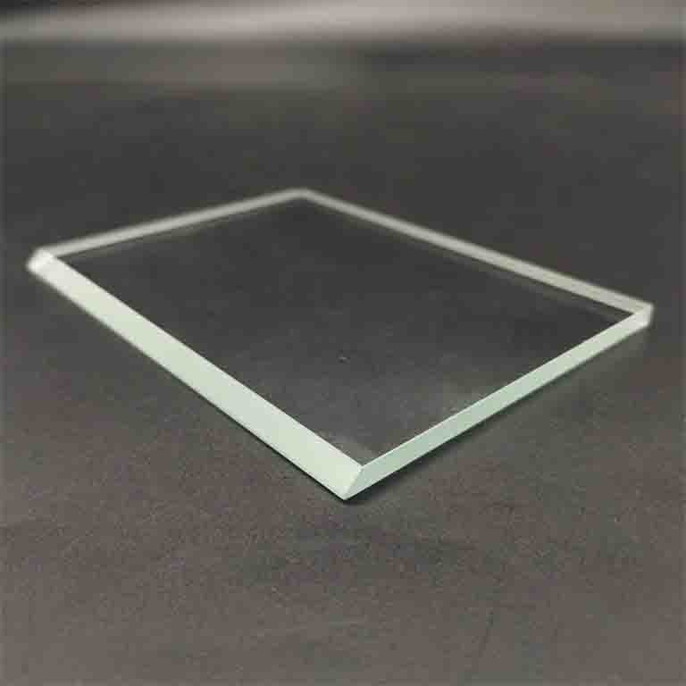 Custom tempered 5mm beveled edge glass Optical ultra clear glass with exact size CNC beveled edge