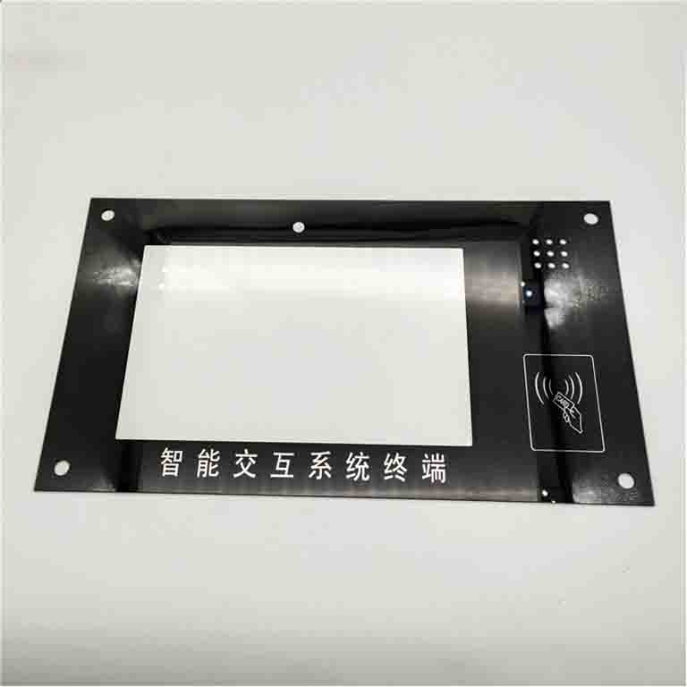 CNC Process Glass Hole 2mm Tempered Silk Screen Printing Glass For Touch Glass
