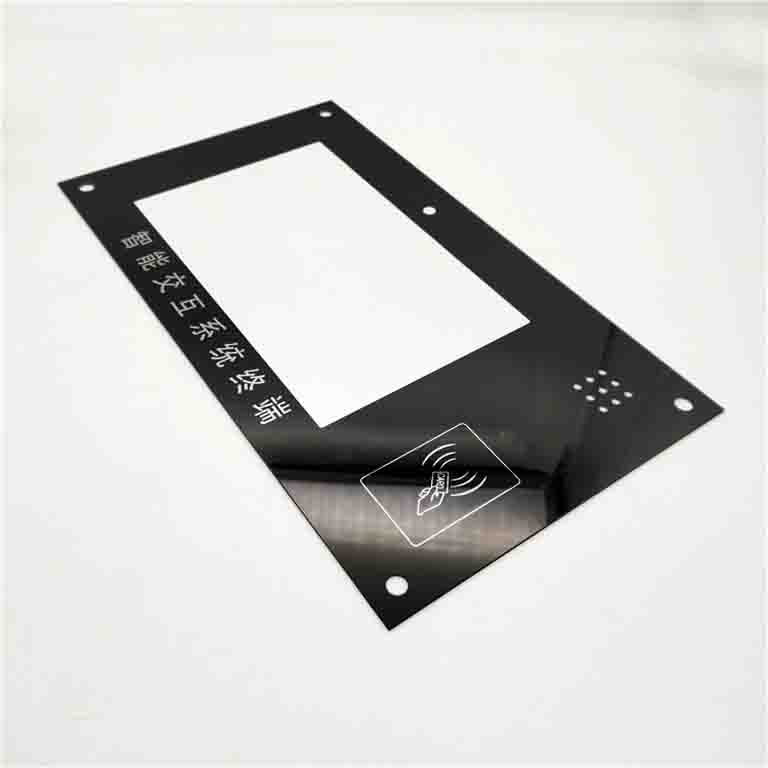 CNC Process Glass Hole 2mm Tempered Silk Screen Printing Glass For Touch Glass