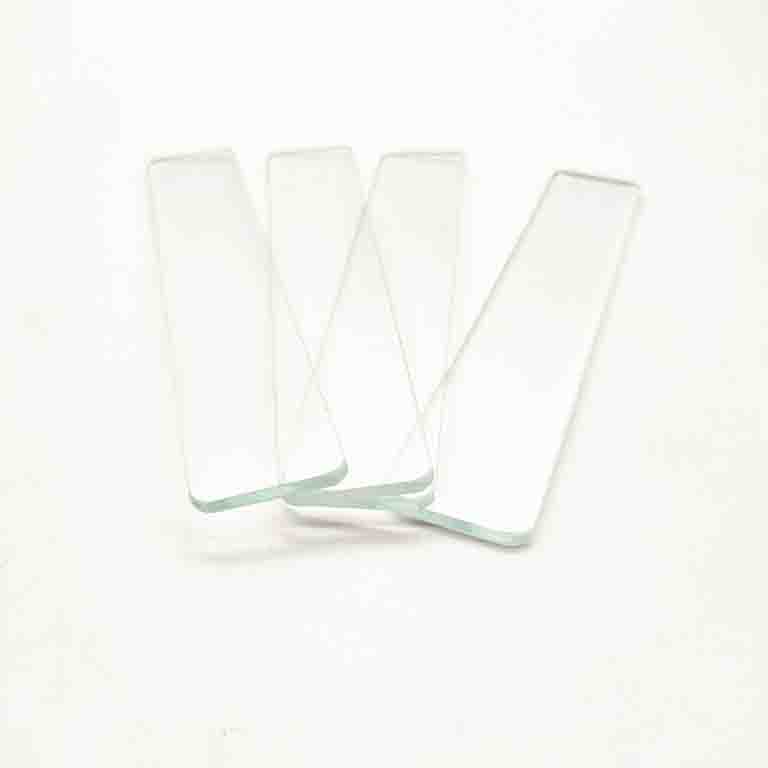Small Size 2mm Ultra Clear Glass Long Strip Shape Tempered Ultra Clear Low Iron Glass