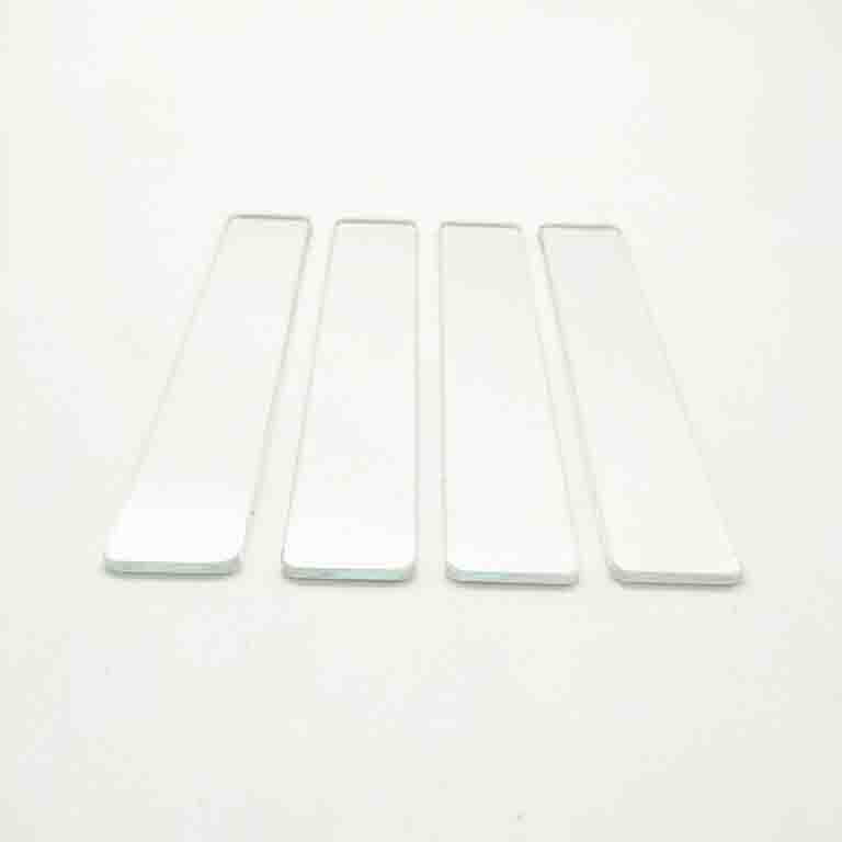 Small Size 2mm Ultra Clear Glass Long Strip Shape Tempered Ultra Clear Low Iron Glass