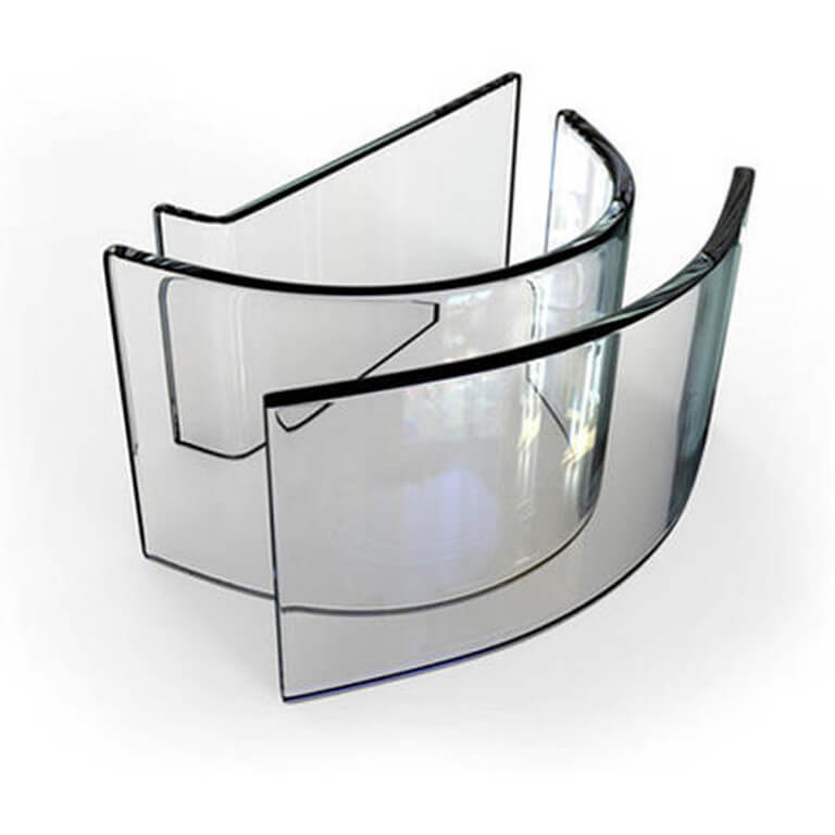 Curved Physical Toughened Glass For Curtain Wall
