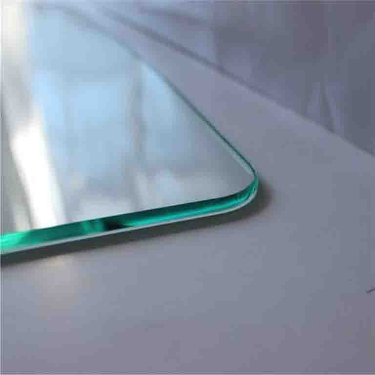Factory custom 4mm clear tempered glass panel with polished edge