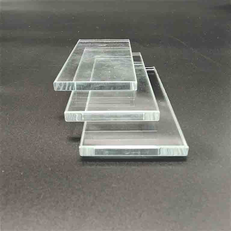 Ultra Narrow 5mm Tempered Ultra Clear Glass With Polished Glass Edge