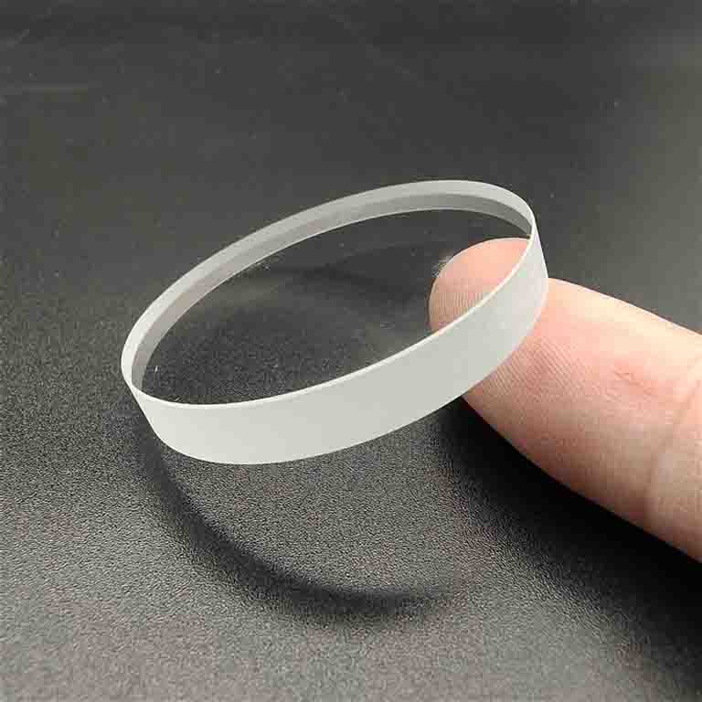 Small diamater 5mm 6mm Tempered Optical Ultra Clear Glass Circular
