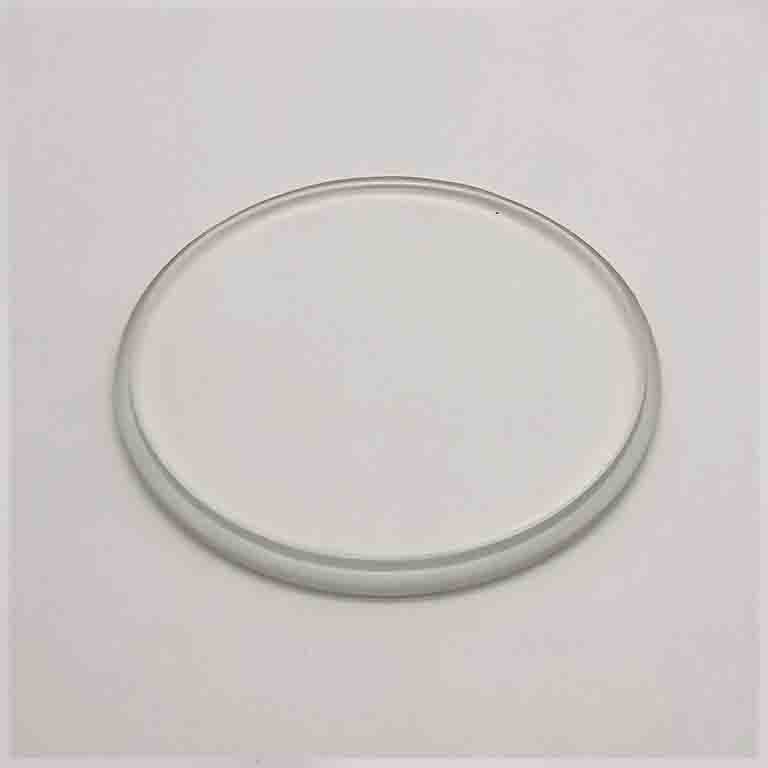 Factory custom 6mm round tempered step glass for lamp shade