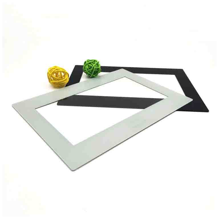 White and Black 2mm Silk Screen Printing Tempered Lcd Screen Cover Glass Panel