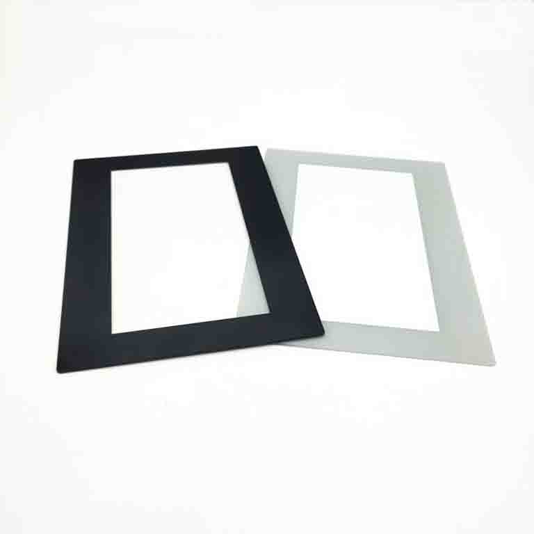 White and Black 2mm Silk Screen Printing Tempered Lcd Screen Cover Glass Panel