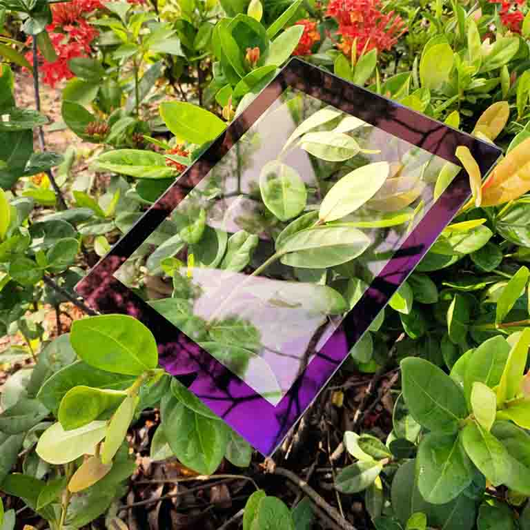Custom 3mm Anti Reflective glass be used as display screen cover glass nano AR coating glass with black frame