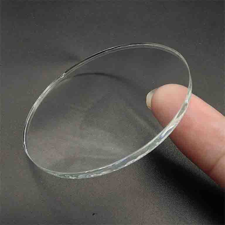 3mm Thick 60mm Diameter Ultra Clear Round Shape Circular Tempered Glass