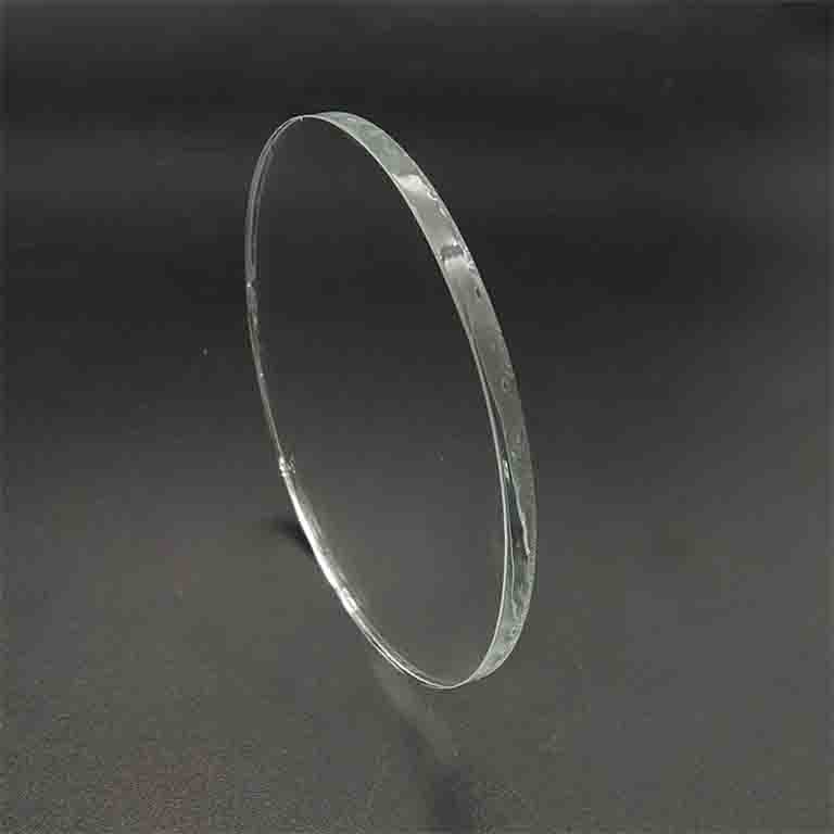 3mm Thick 60mm Diameter Ultra Clear Round Shape Circular Tempered Glass