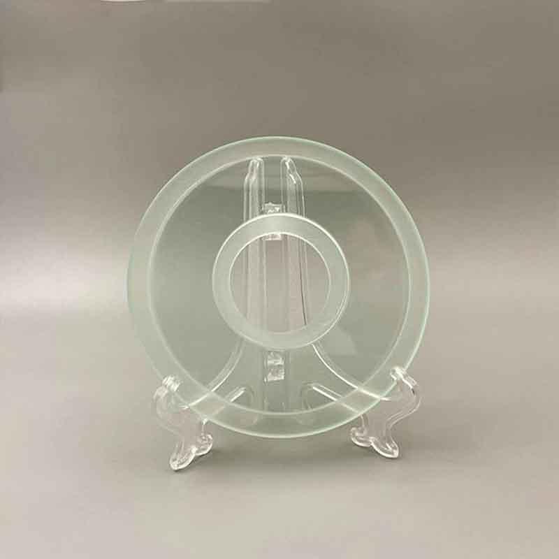Transparent Tempered Step Glass Fitting with Centre Hole