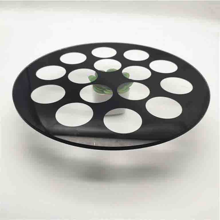 2mm 3mm 4mm 5mm 6mm Tempered Silk Screen Printing Flat Circular Glass For Led Lighting Cover Glass