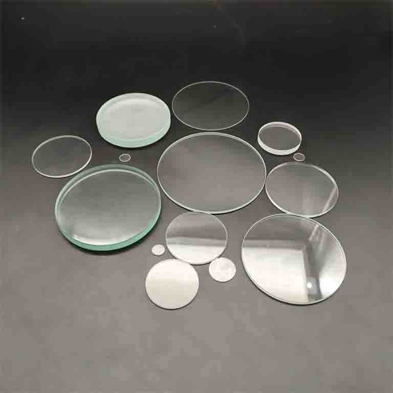 Custom 0.2-10mm thickness round tempered glass factory price tempered circular glass panel