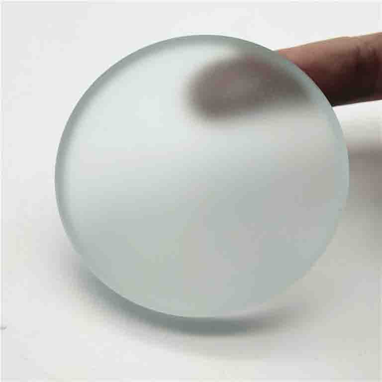 10mm Thickness Round Shaped Tempered Glass Small Diameter Circular Frosted Glass Panel