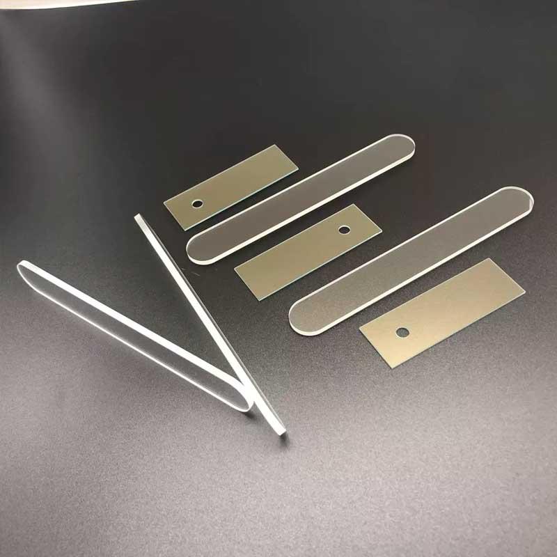 ITO conductive 25mm*75mm 15mm*20mm indium tin oxide drilling Notch Laser etching Etching pattern glass for Lab