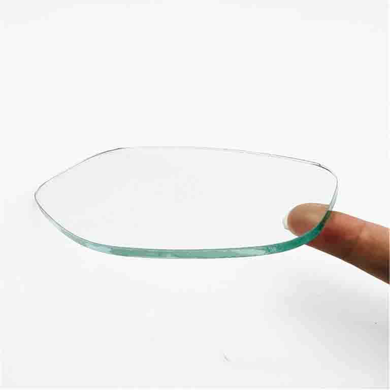 Factory Price Wholesale Irregular Shape 5mm Tempered Glass Sheet With Safety Edge