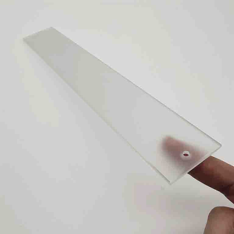 Factory custom small size 2mm 3mm 4mm 5mm 6mm double sides tempered frosted glass