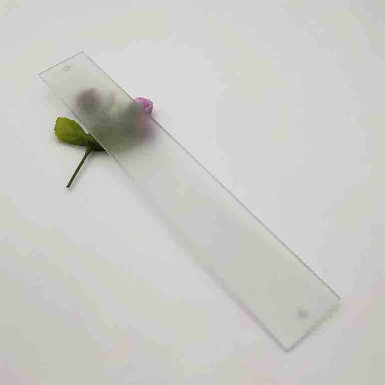 Factory custom small size 2mm 3mm 4mm 5mm 6mm double sides tempered frosted glass
