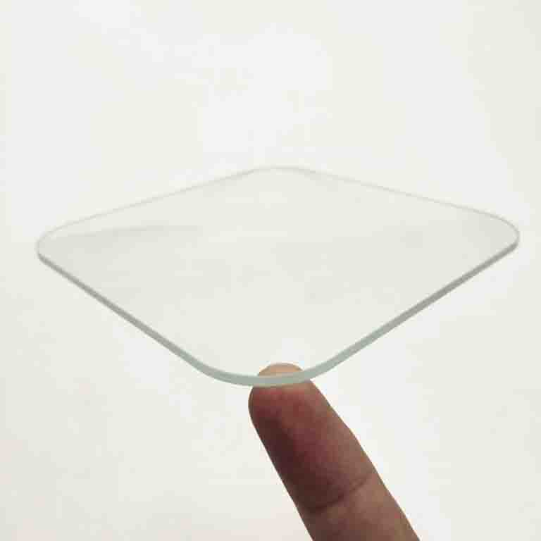 High Transmittance Ultra Clear Glass 3.2 mm Ultra Clear Glass Custom Led Lighting Cover Glass
