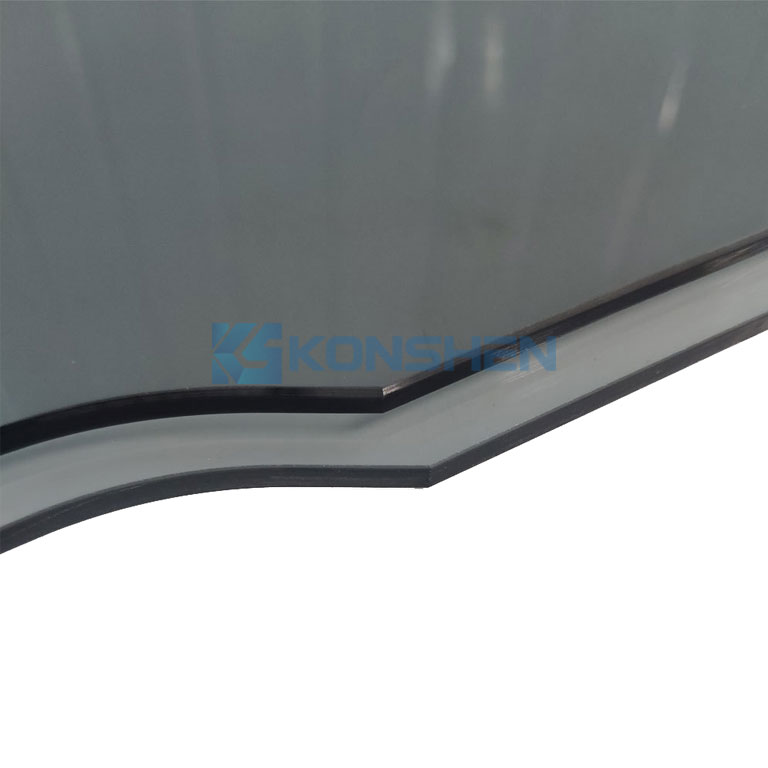 Physical Tempered Grey Glass Panel For Computer Irregular Shape