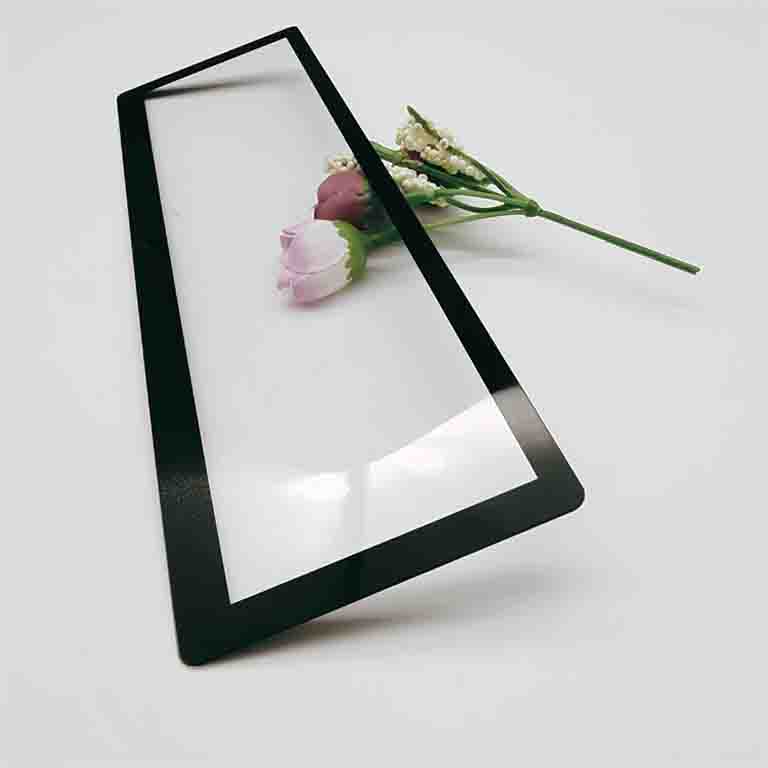 Exact size 0.7mm tempered glass Ultra thin screen cover glass with black silk screen printing