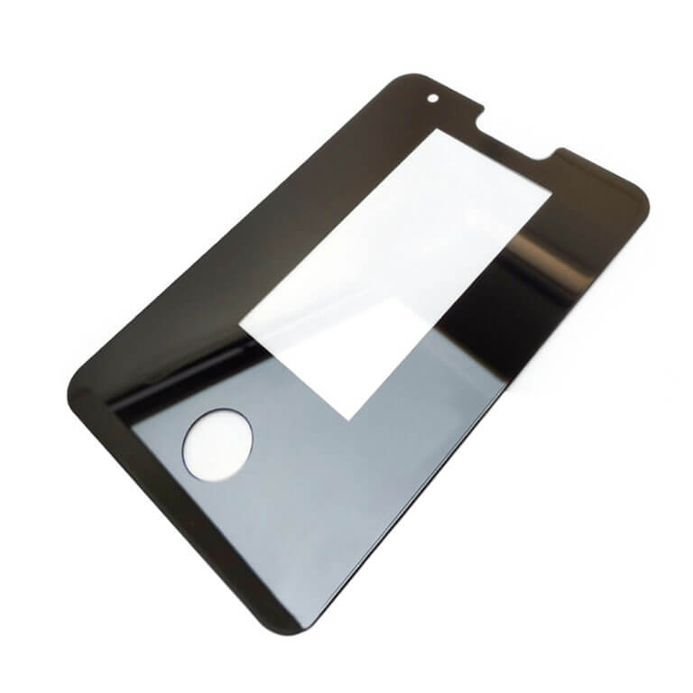 1.1mm Black Printing Irregular Shape Cover Glass