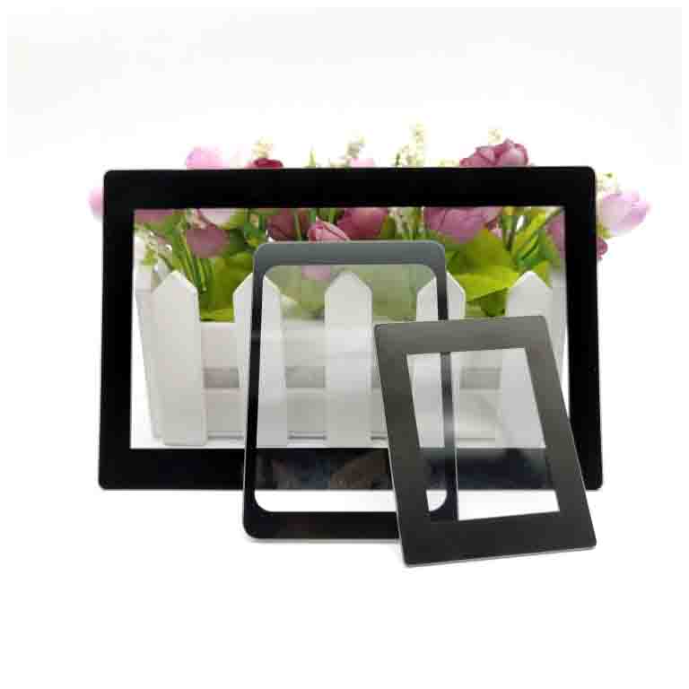 Factory custom 1mm 2 mm 3mm 4mm silk screen printing tempered display cover glass protector