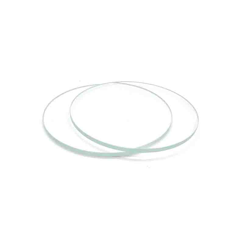 Factory custom circle glass 1mm thick smooth edge tempered 1mm tempered round glass