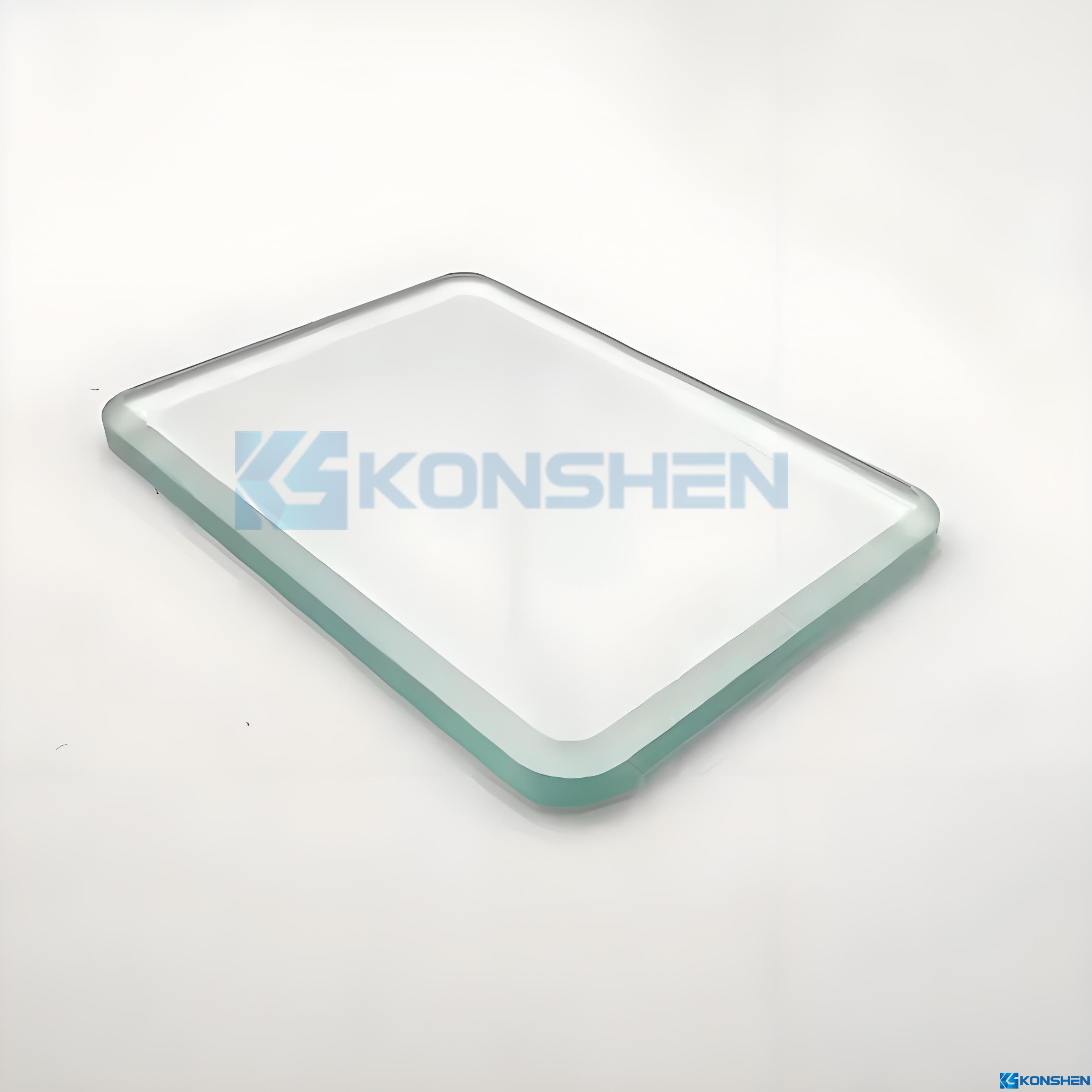 Customized 6mm IK09 Ultra Clear Tempered Glass with Chamfered Edges