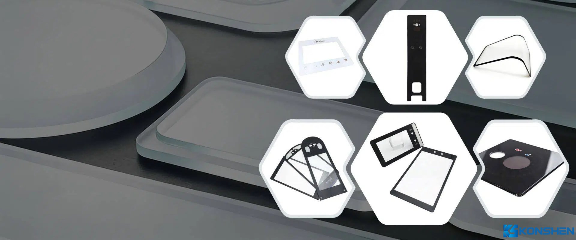 One-Stop Customization & Full Processes|Anti-Reflection/Anti-Glare/Anti Fingerprint/ITO Coating Glass<br />
KS Glass provides industry-leading glass processing services, offering customizable glass sizes/shape and thicknesses, along with a full suite of fabrication processes including precision cutting, edge grinding, Drilling, CNC Shaping, physical/chemical tempering, hot bending, 3A coating, ITO coating and UV/Silkscreen printing, adhesive Lamination etc.